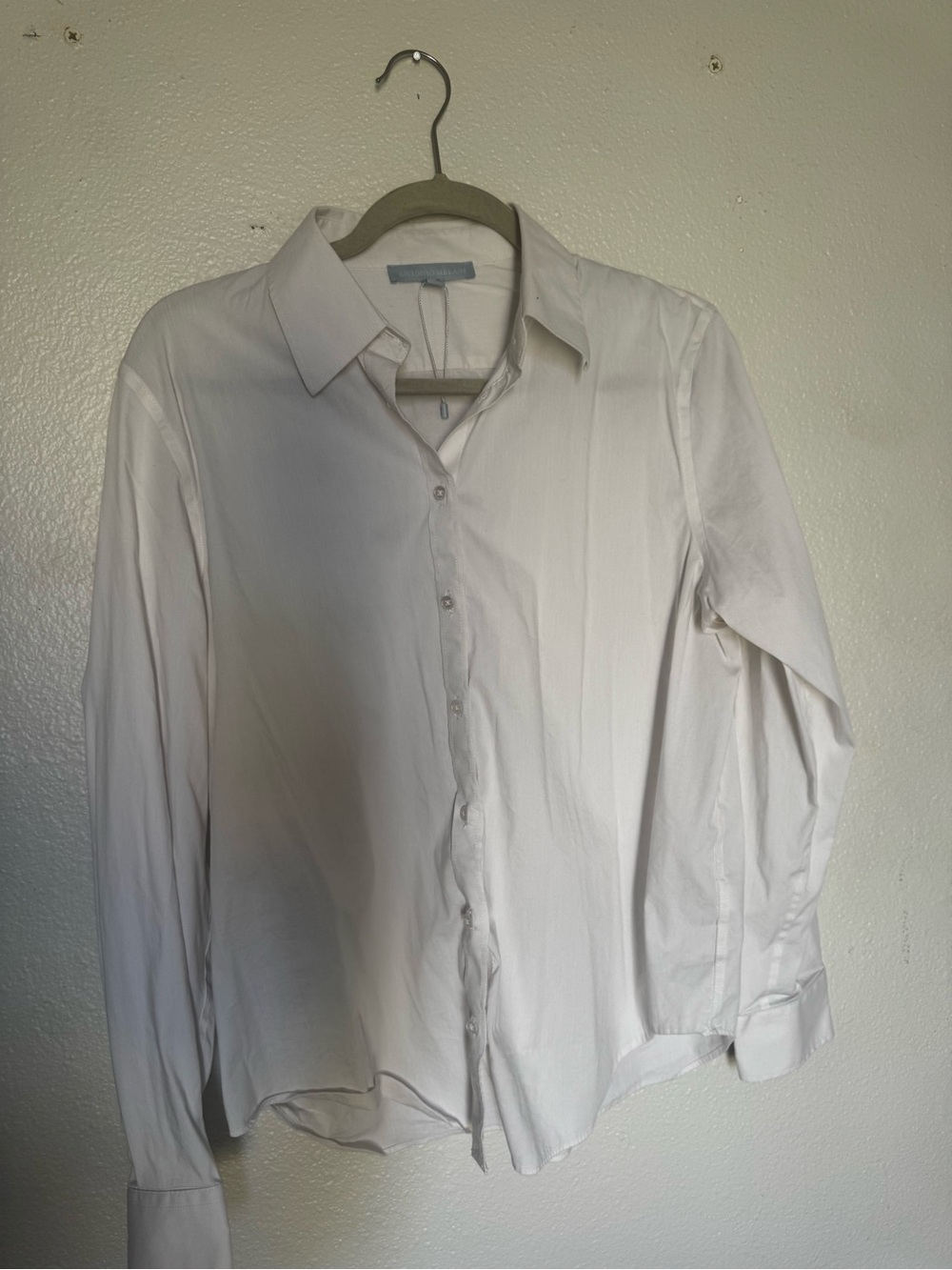 ANTONIO MELANI Women’s White Long-Sleeve Dress Shirt